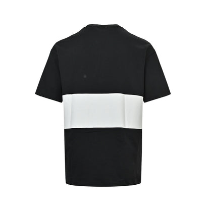 Burberry horizontal striped war horse print short sleeves