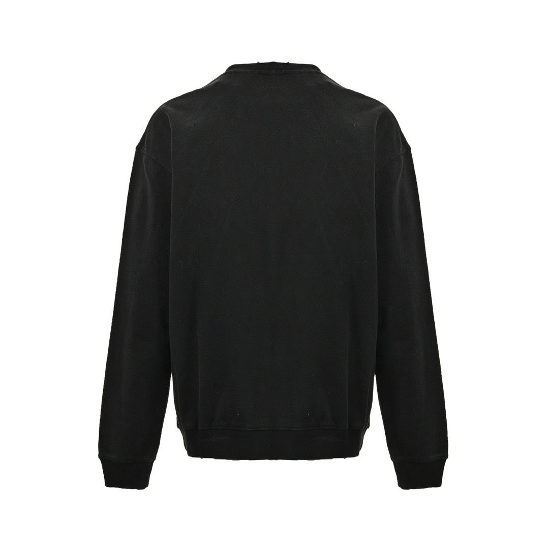Balenciaga/Balanciaga Gradient washed barrage printed round neck sweatshirt