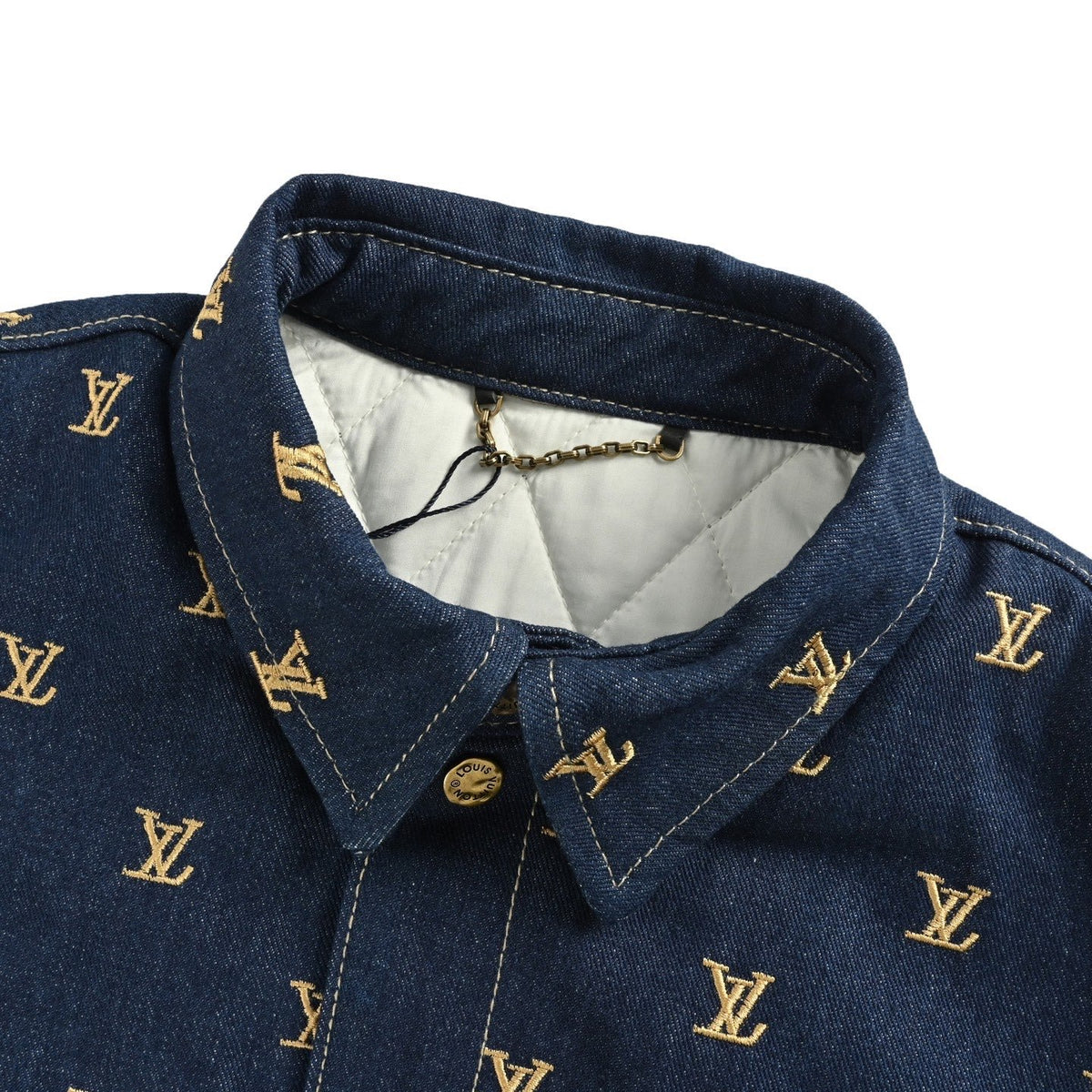Louis Vuitton fully embroidered denim cotton jacket