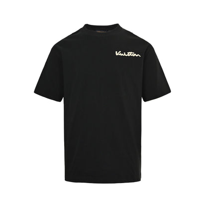 Louis Vuitton 24ss back sun foam printed short sleeves