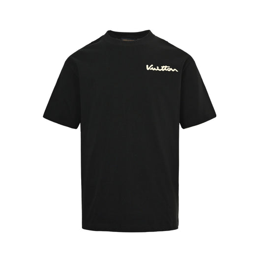 Louis Vuitton 24ss back sun foam printed short sleeves