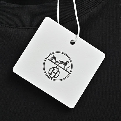 HERMES/Hermès saddle double-layer cuff short sleeves