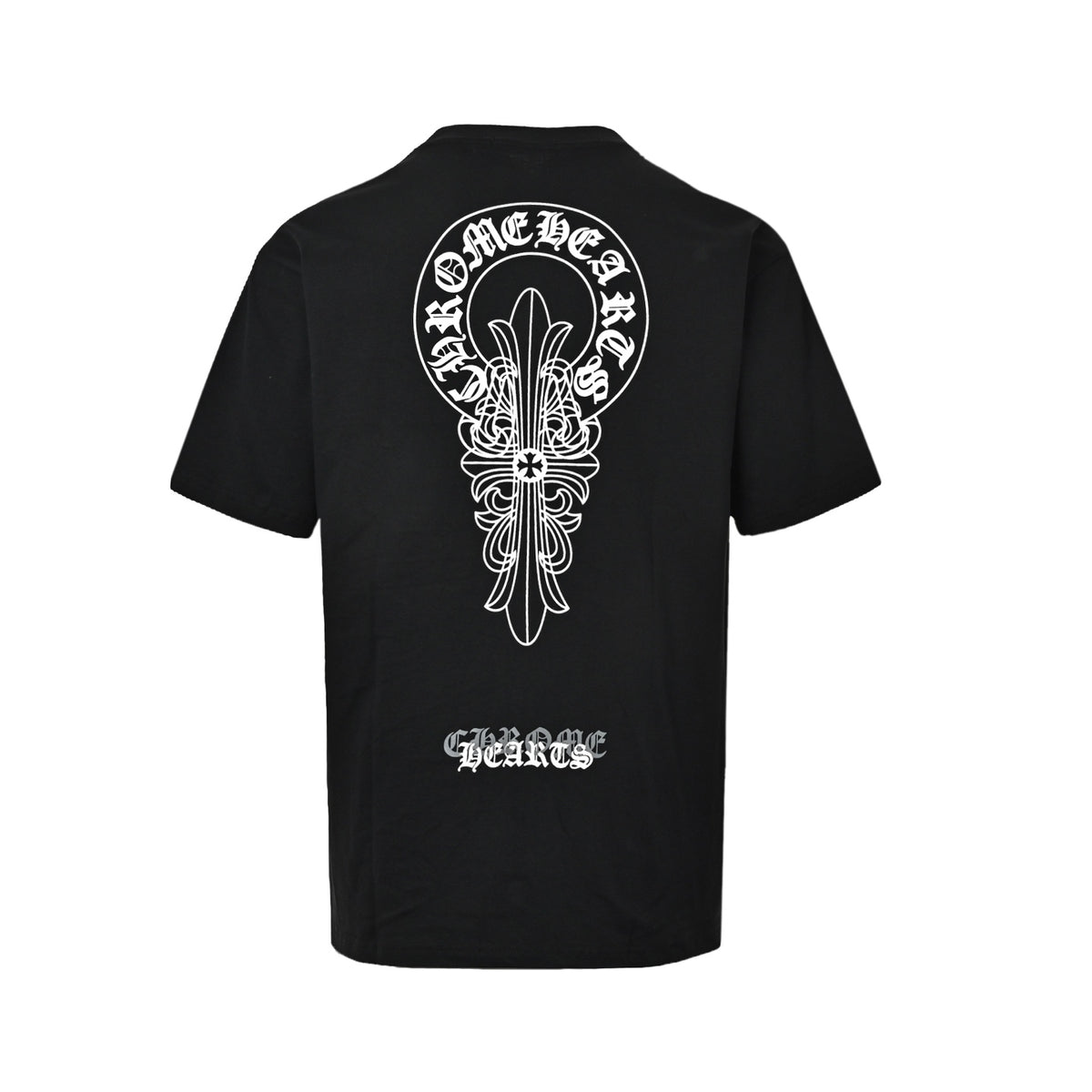 Chrome Hearts/Chrome Heart Overlapping Printed Short Sleeves