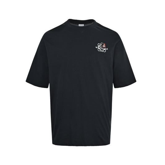 Loewe/Loewewe Louis Wins joint embroidered logo short sleeves