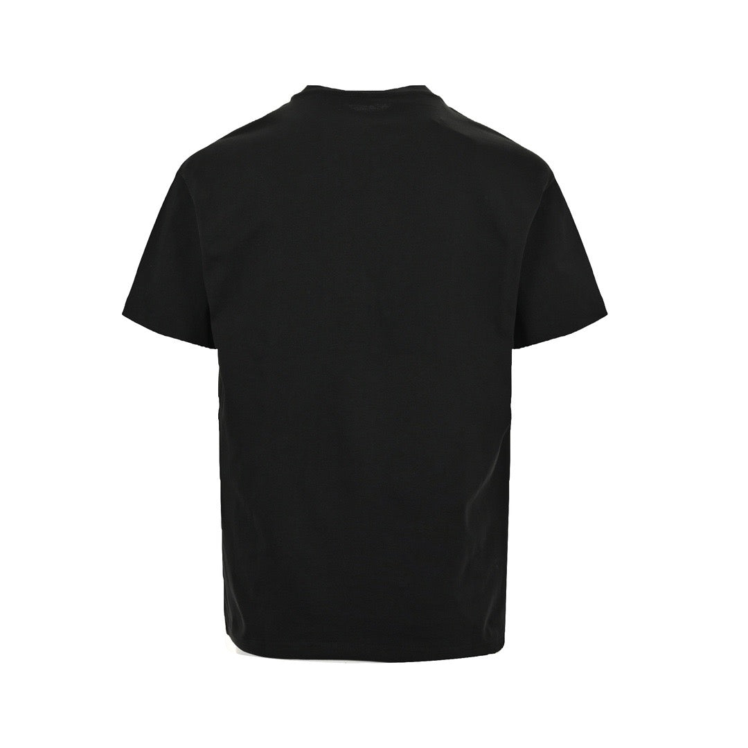 Loewe/Luo Yiwei 24ss color block embroidered logo short sleeves