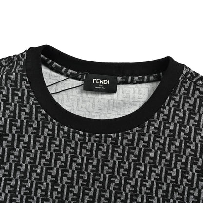 Fendi 26ss full FF old flower jacquard short sleeves