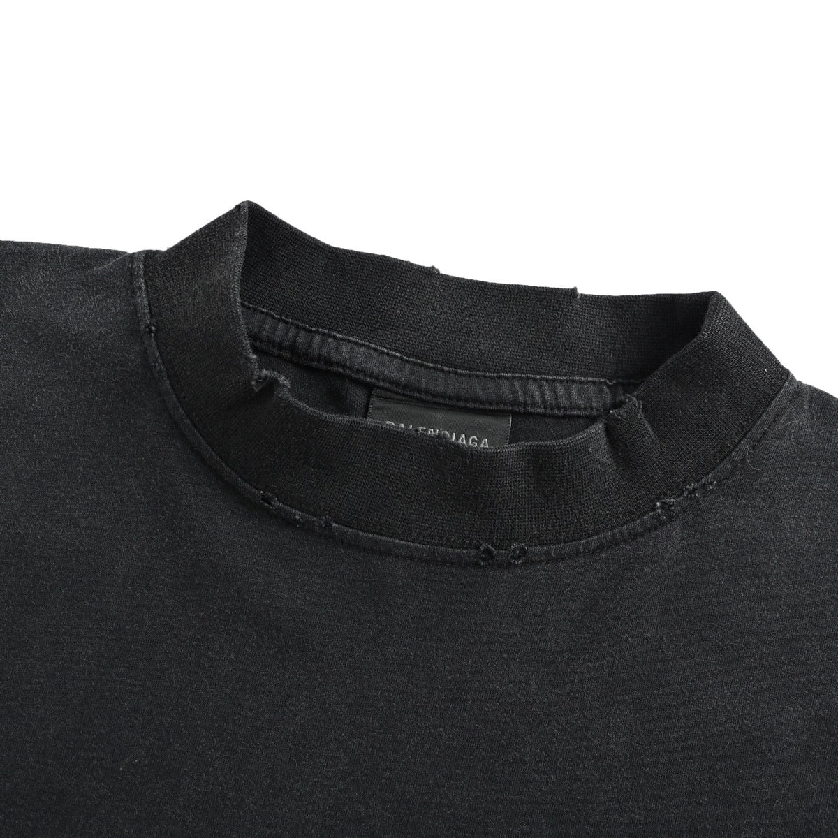 Balenciaga/Balanciaga 26ss new tape printed long-sleeved T-shirt