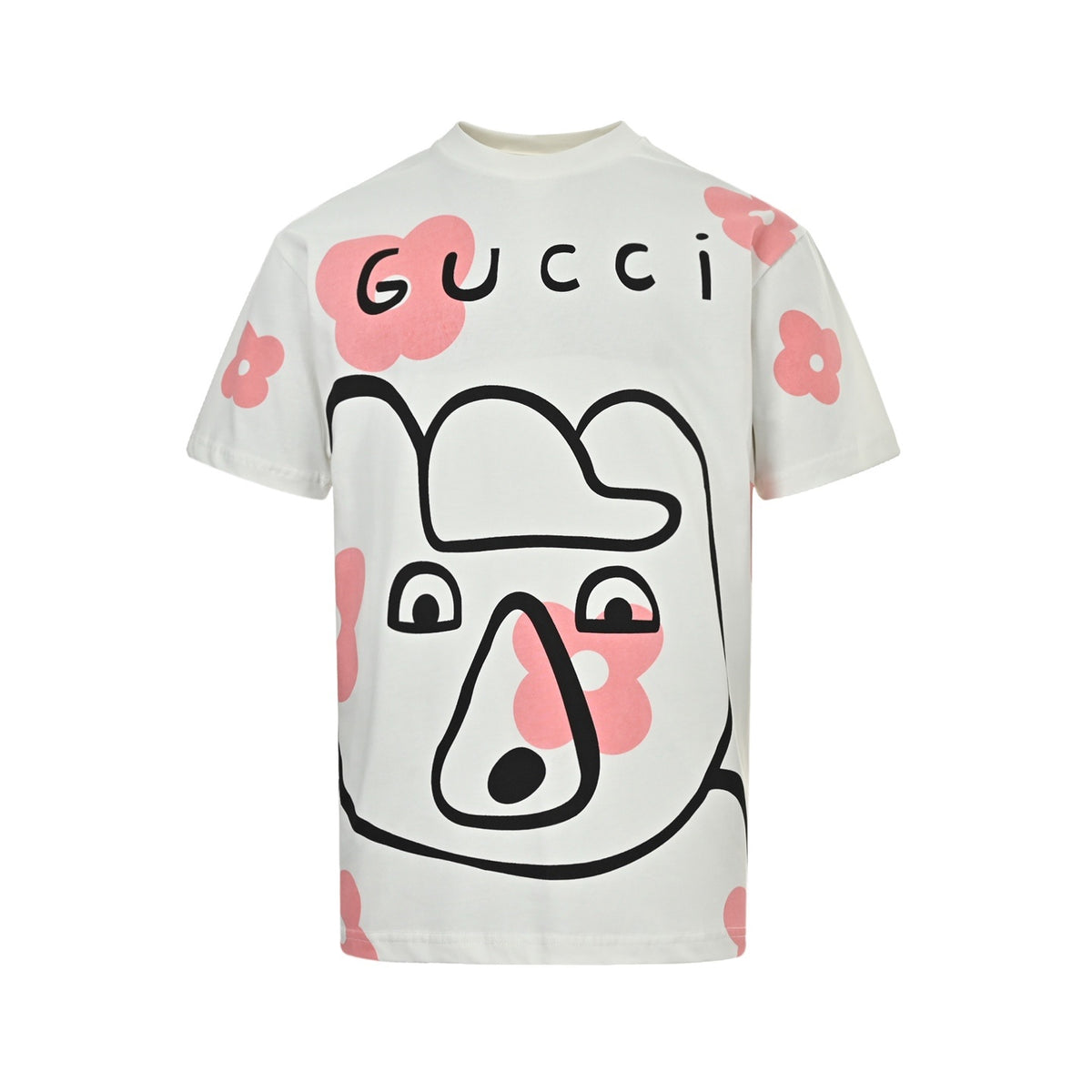 Gucci 26ss fun cartoon series short sleeves