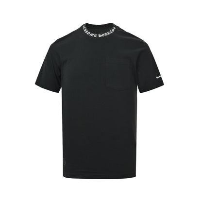 Chrome Hearts/Chrome Heart Sanskrit letter printed short sleeve collar