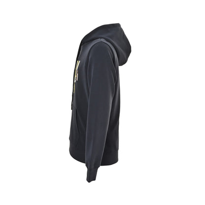 Fendi 25Fw contrasting color stitching foam letter print hooded sweatshirt