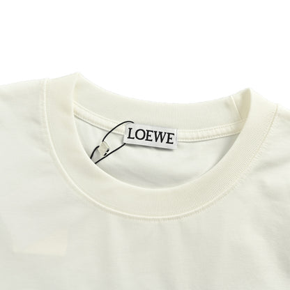 Loewe/Luo Yiwei 25ss octopus print embroidered logo short sleeves