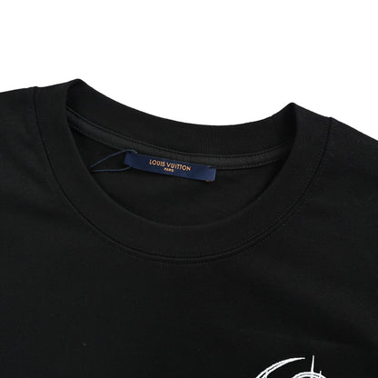 LouisVuitton/Louis Vuitton thorns four-leaf clover embroidered short sleeves