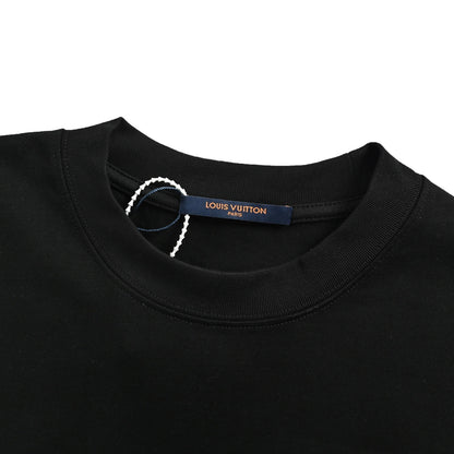 Louis Vuitton small label printed letter embroidered short sleeves