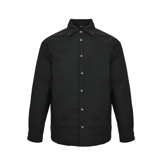 Chrome Hearts/Chrome Heart 25Fw Cross Button Solid Color Cotton Jacket