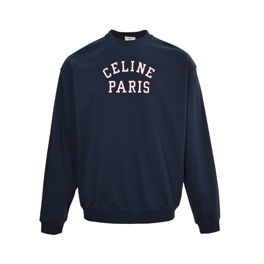 Celine Paris curved letter round neck sweatshirt