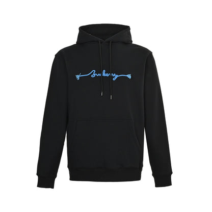 Burberry rope embroidery signature hooded sweatshirt