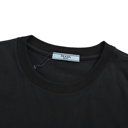 Prada classic logo embroidered short sleeves