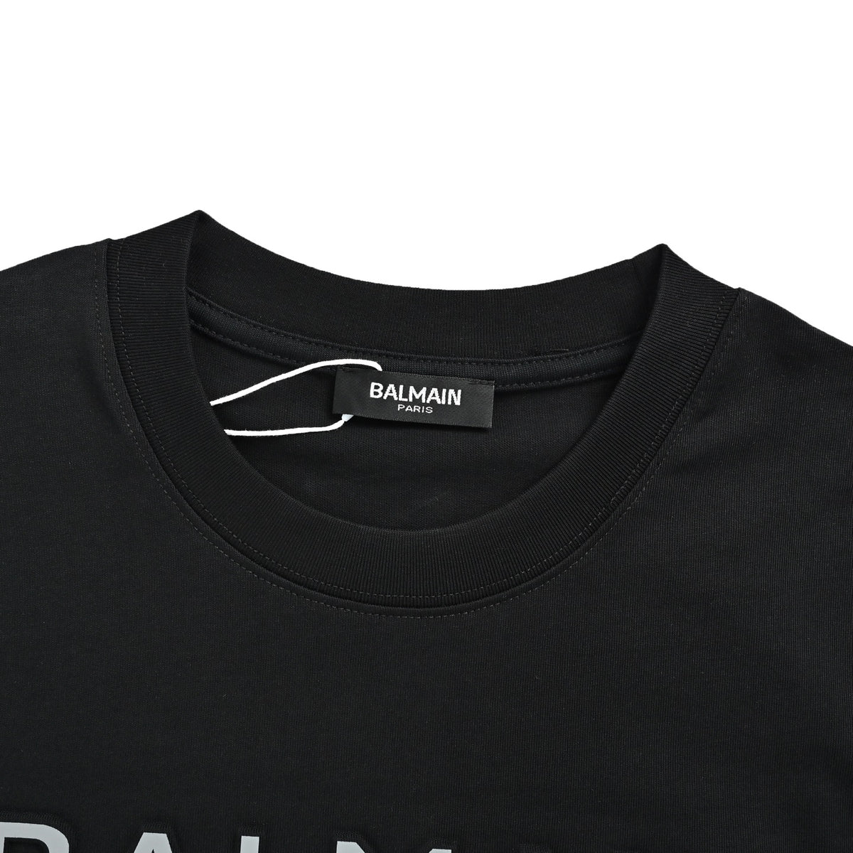 BALMAIN 26ss three-dimensional embossed letter short sleeves