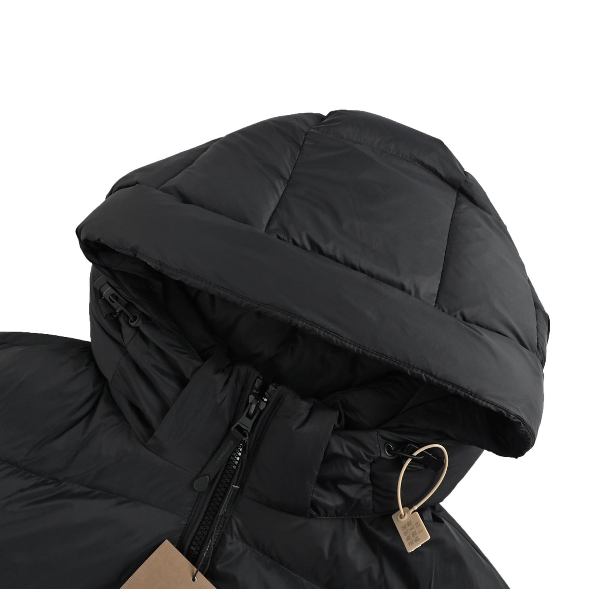 Burberry new black armband hooded down jacket