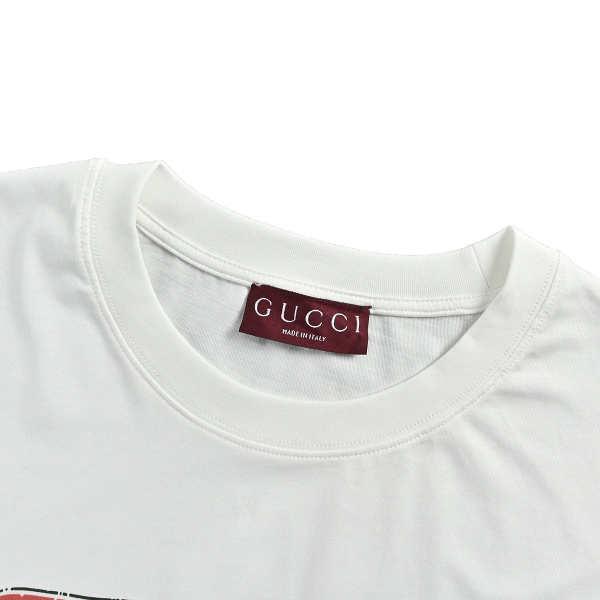 Gucci 26ss retro logo letter print short sleeves