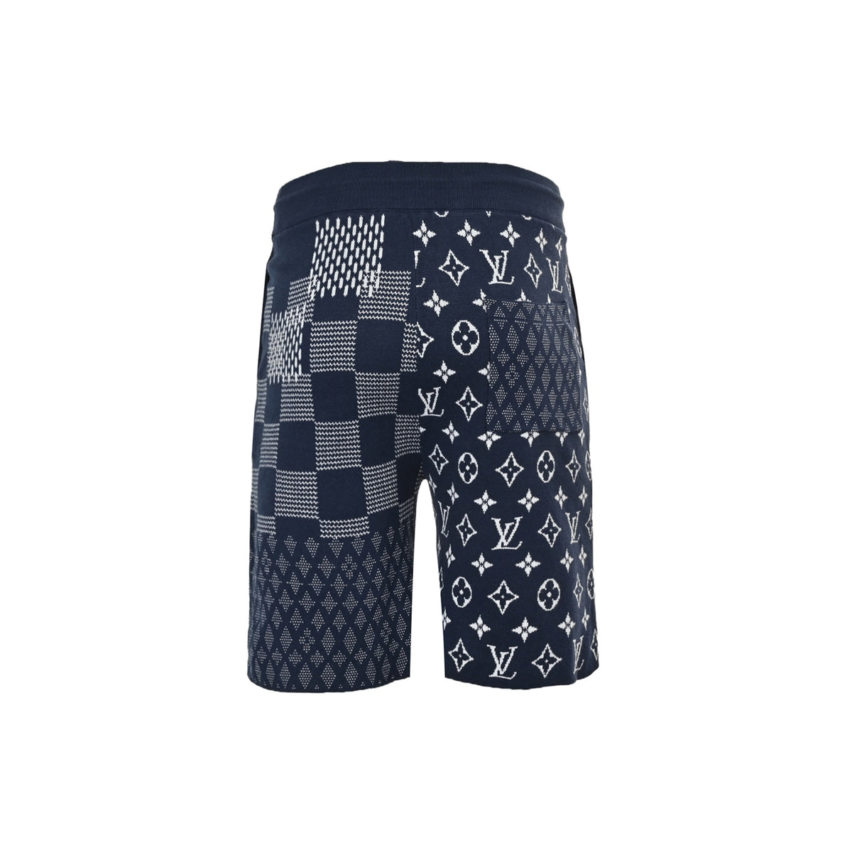 Louis Vuitton 26ss checkerboard jacquard knitted shorts
