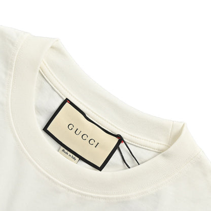 Gucci 24ss love tongue foam printed short sleeves