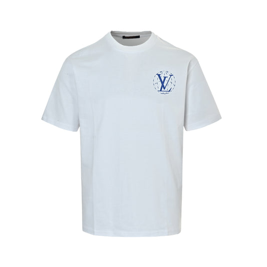 Louis Vuitton Earth letter slogan printed short sleeves