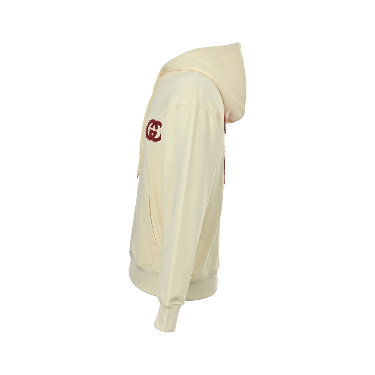 Gucci 25Fw towel embroidered double G embroidered hooded sweatshirt