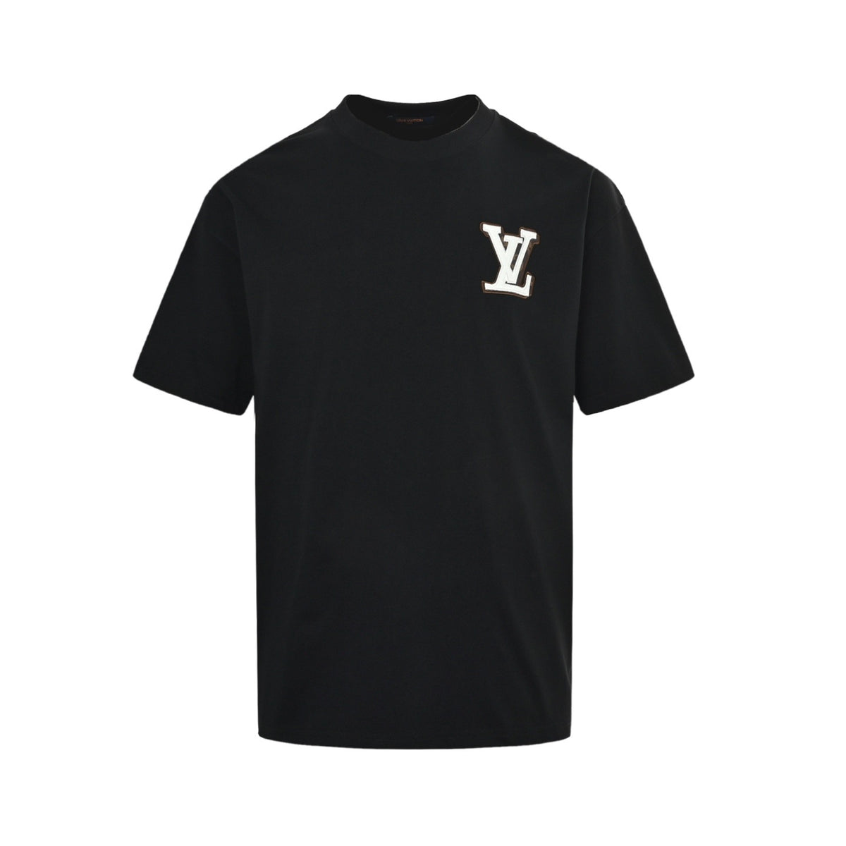 Louis Vuitton front and rear leather letter short sleeves
