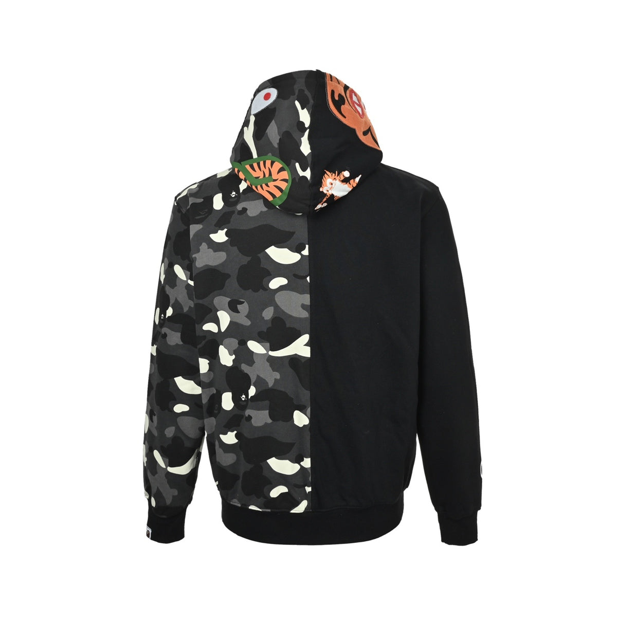 Bape single hood shark zip hooded jacket