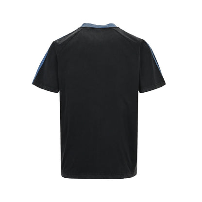 Balenciaga/Balanciaga 26ss 3M embroidered contrasting webbing washed short sleeves