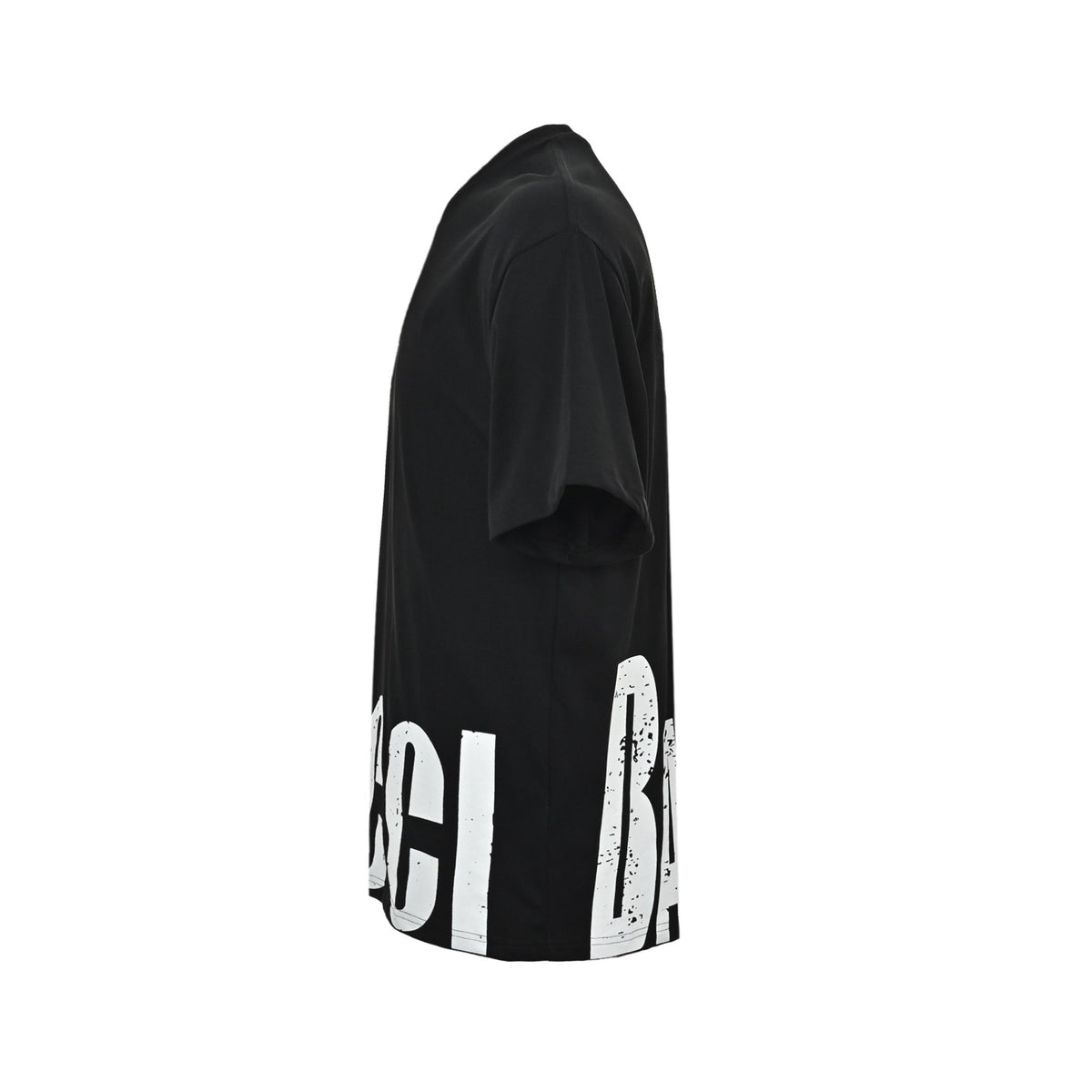 Gucci & Balenciaga short sleeves with mottled letter print on the hem