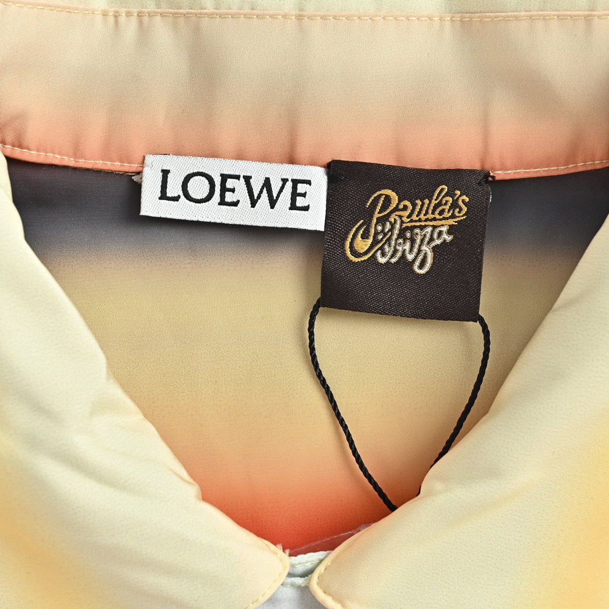 Loewe/Luo Yiwei gradient striped short-sleeved shirt