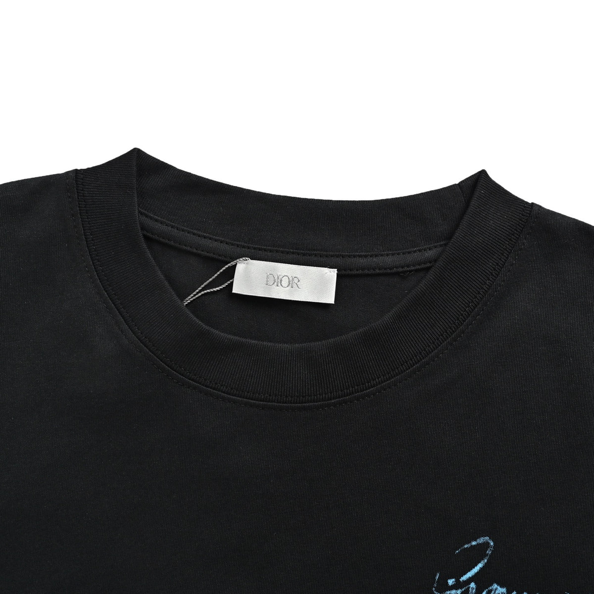 Dior camellia embroidered short sleeves
