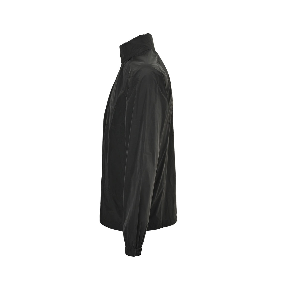 Burberry 25Fw solid color hidden hood jacket with horse embroidery on the back
