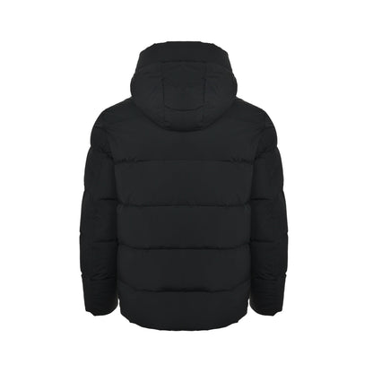 Moncler/Mask 25Fw chest letter hooded down jacket
