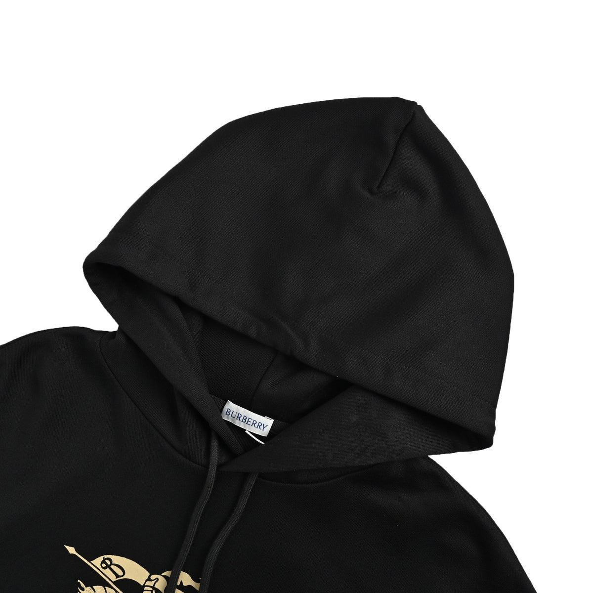 Burberry war horse plaid gradient equestrian knight hooded sweatshirt