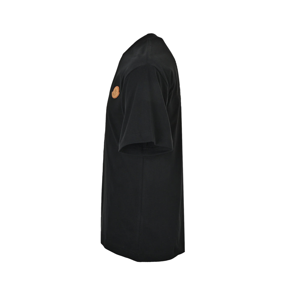 Moncler/muzzled leather label embroidered short sleeves