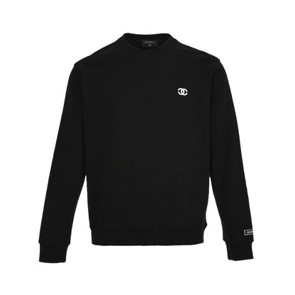 Chanel 21ss classic embroidered double C round neck sweatshirt