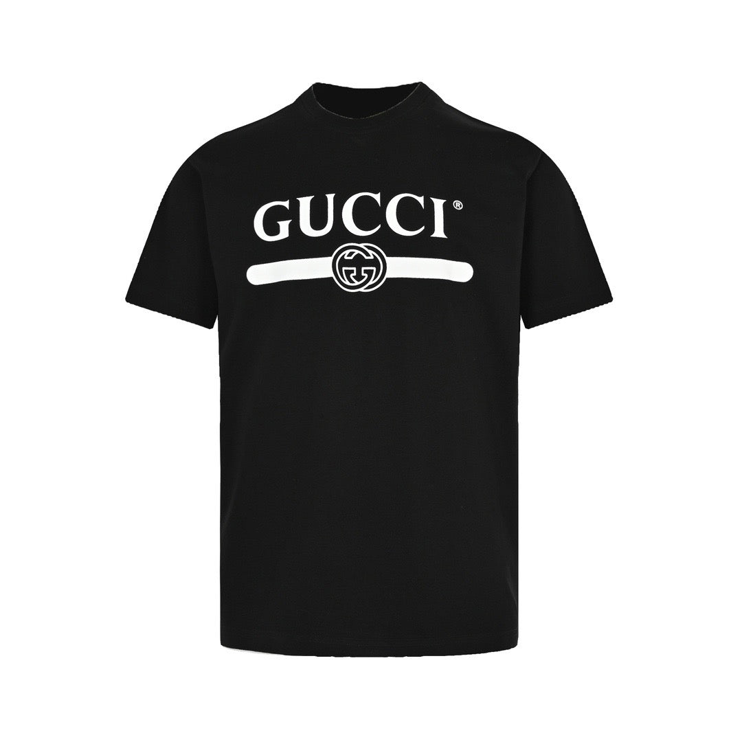 Gucci classic double G belt printed short sleeves