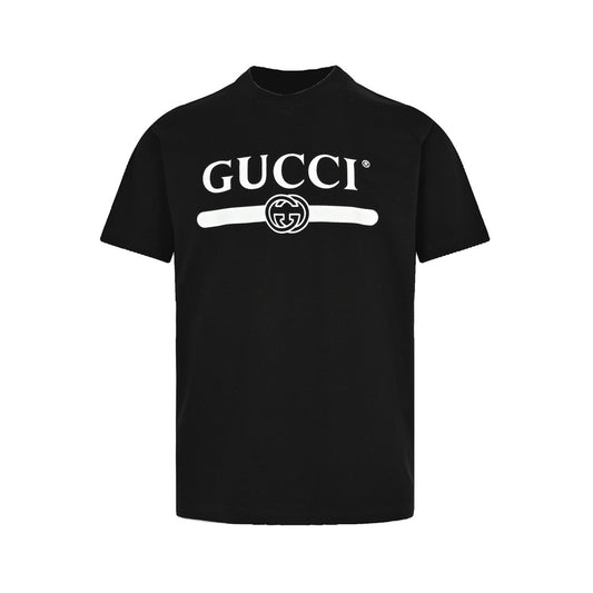 Gucci classic double G belt printed short sleeves