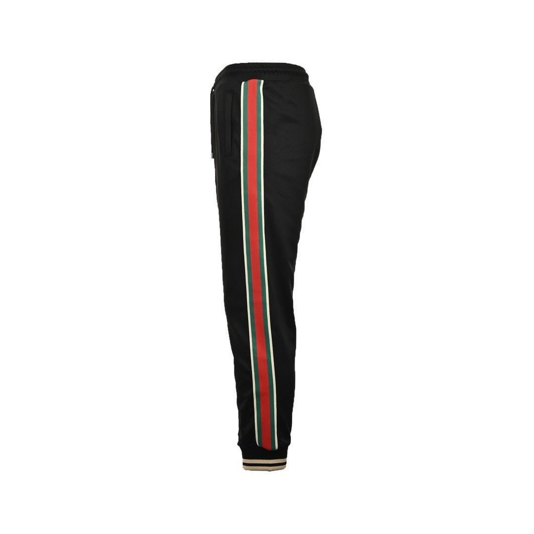 Gucci classic red and green webbing suit trousers
