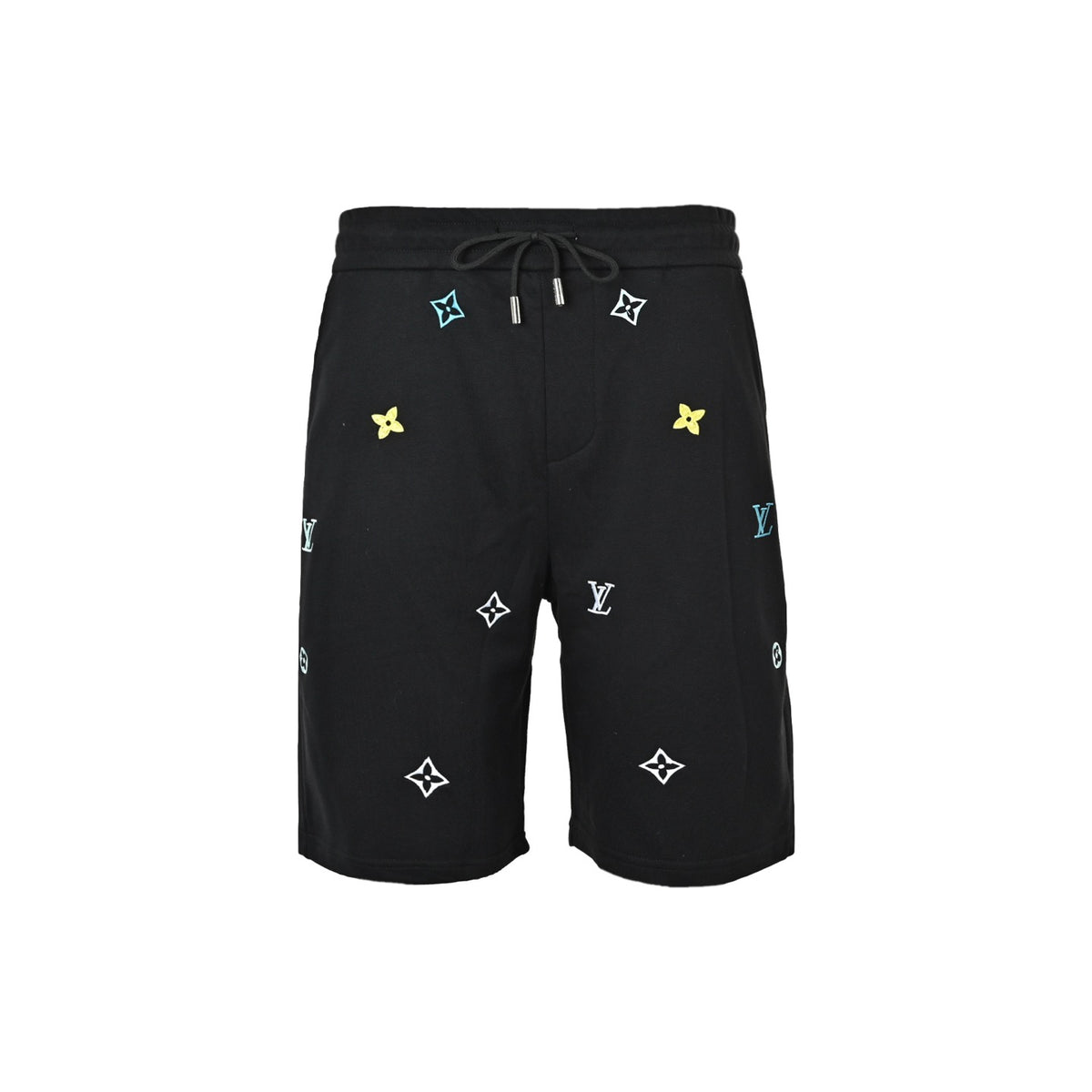 Louis Vuitton 26ss colorful presbyopic embroidered shorts