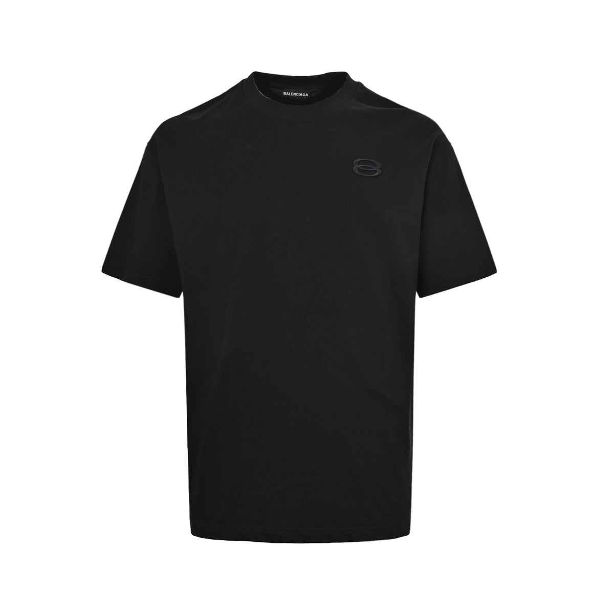 Balenciaga double-ring patch embroidered short sleeves