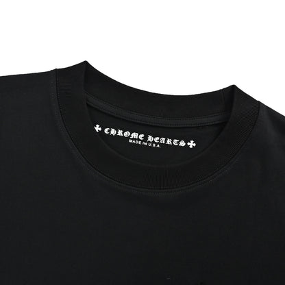 Chrome Hearts/Chrome Heart Horseshoe Cross Print Short Sleeve