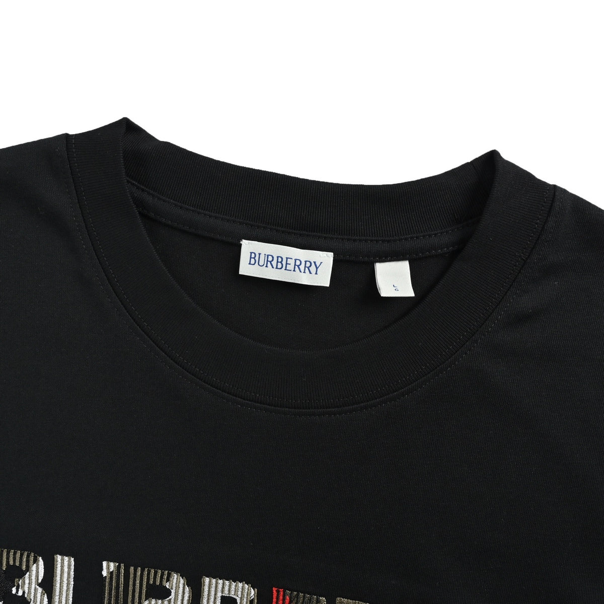 Burberry three-dimensional letter embroidered short sleeves