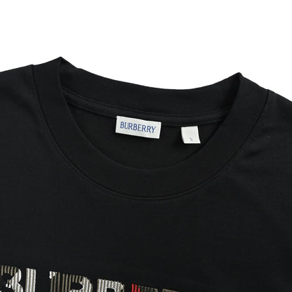 Burberry three-dimensional letter embroidered short sleeves