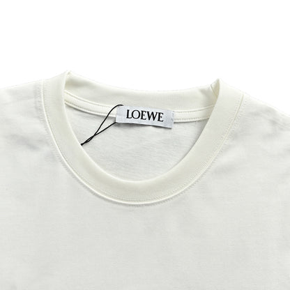 Loewe/Luo Yiwei colorful wool embroidery round neck short sleeves