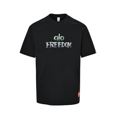 ALO FREEDOM gradient paint art short sleeves