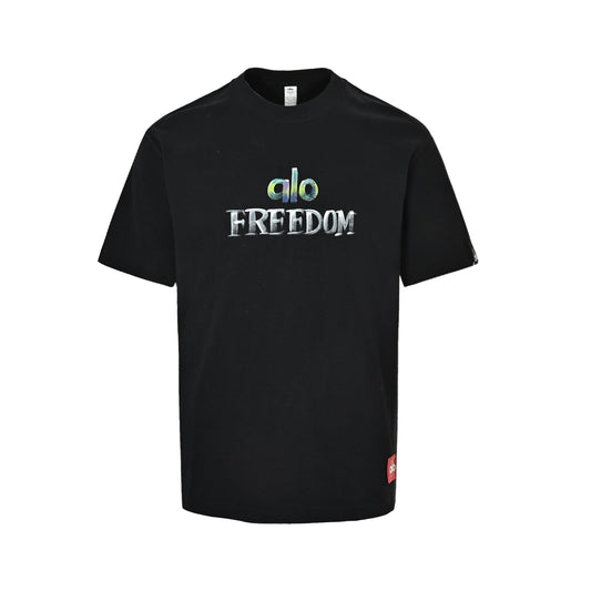 ALO FREEDOM gradient paint art short sleeves